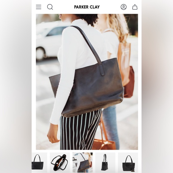 Parker Clay Bundle! Eden Tote GUC and Brand New Guzo Utility Pouch in Black - Picture 16 of 16